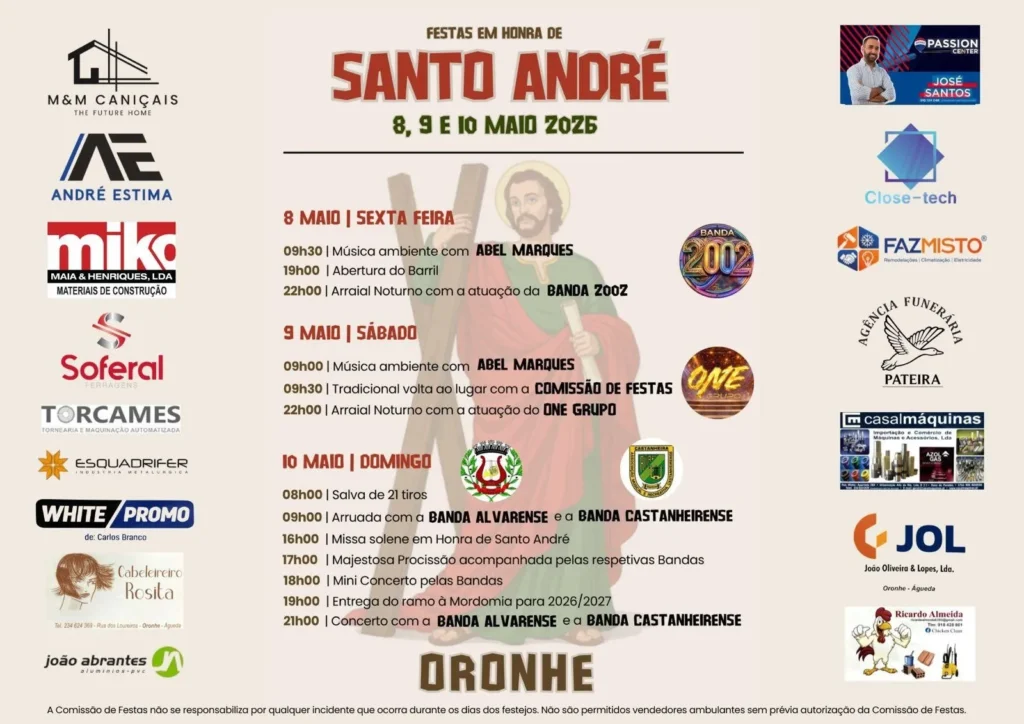 Festas de Oronhe (Santo André) 2026