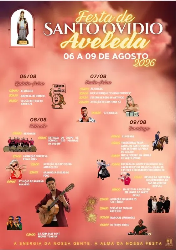 Festas de Aveleda (Santo Ovídio) 2026