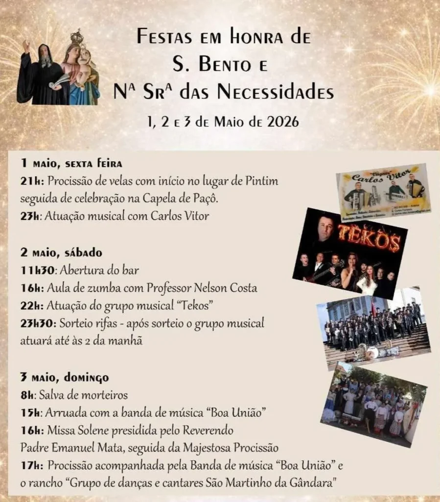 Festas de Paçô (São Bento) 2026