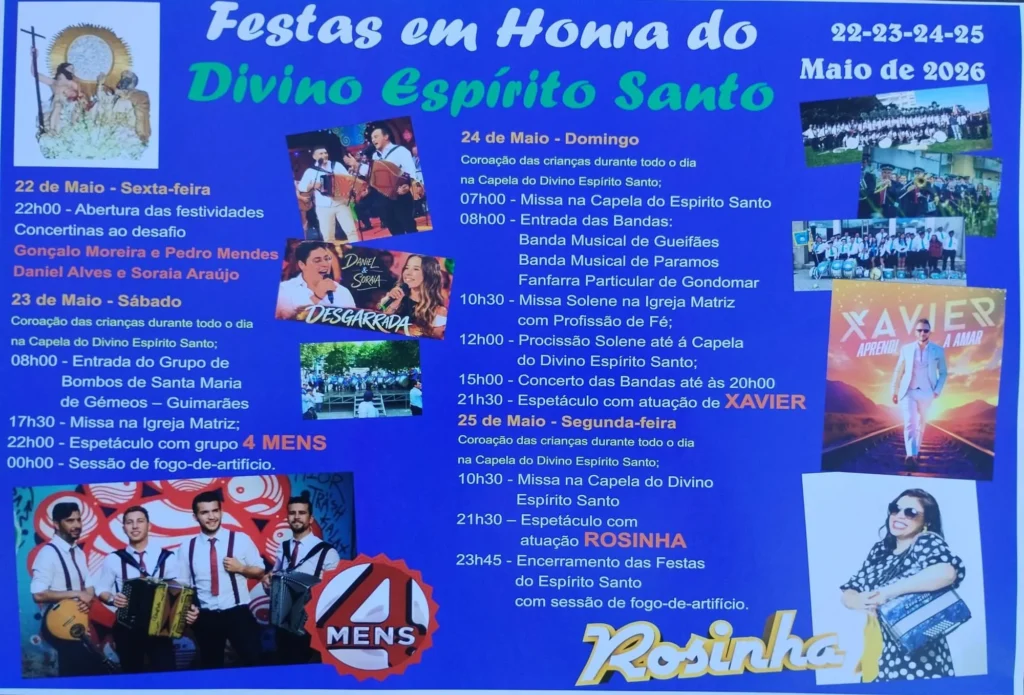 Festas de São Mamede do Coronado (Divino Espírito Santo) 2026