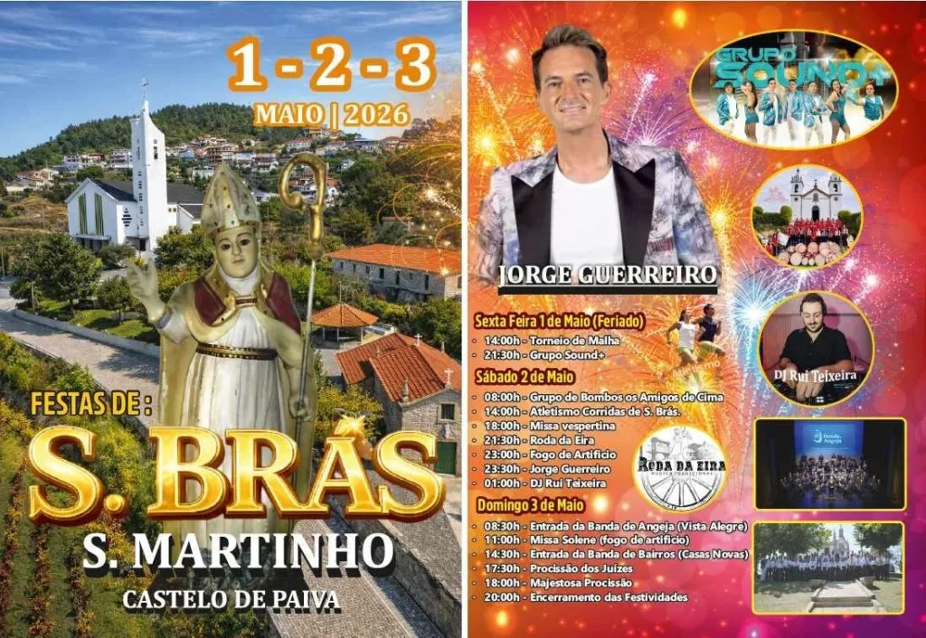 Festas de São Martinho, Castelo de Paiva (São Brás) 2026