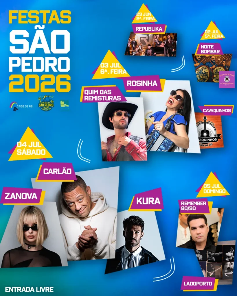 Festas de Caíde de Rei (São Pedro) 2026