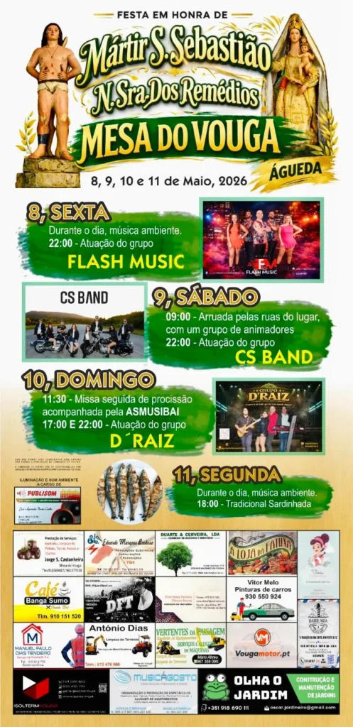 Festas de Mesa do Vouga (São Sebastião) 2026