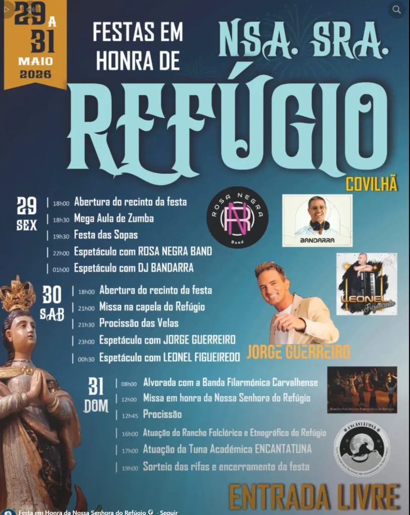 Festas da Covilhã (Senhora do Refúgio) 2026