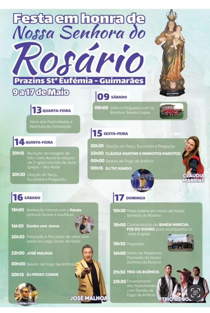 Festas de Prazins Santa Eufémia, Guimarães (Senhor do Rosário) 2026
