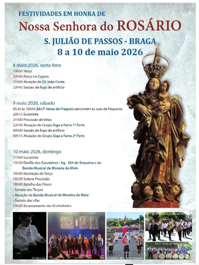 Festas de São Julião de Passos, Braga (Senhora do Rosário) 2026