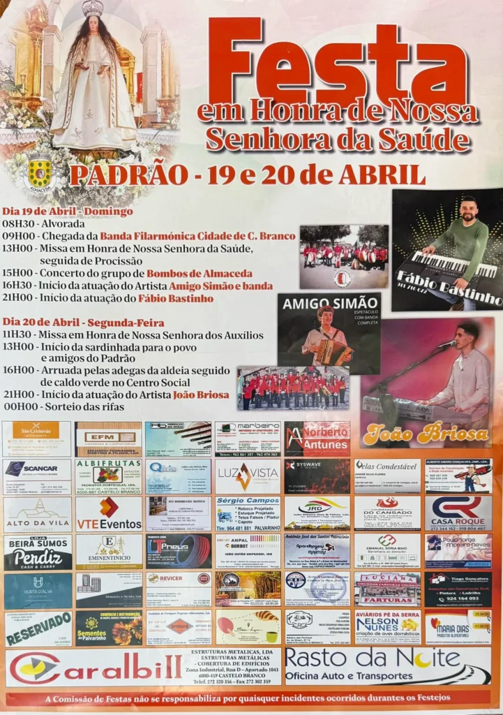 Festas de Padrão, Almaceda (Senhora da Saúde) 2026