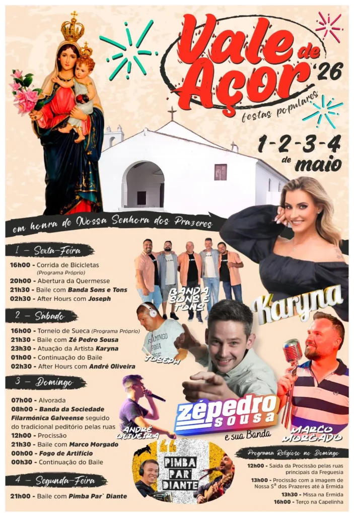Festas de Vale de Açor (Senhora dos Prazeres) 2026