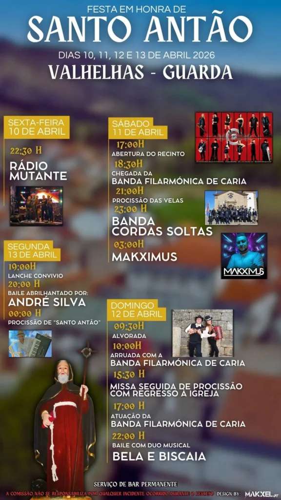 Festas de Valhelhas, Guarda (Santo Antão) 2026