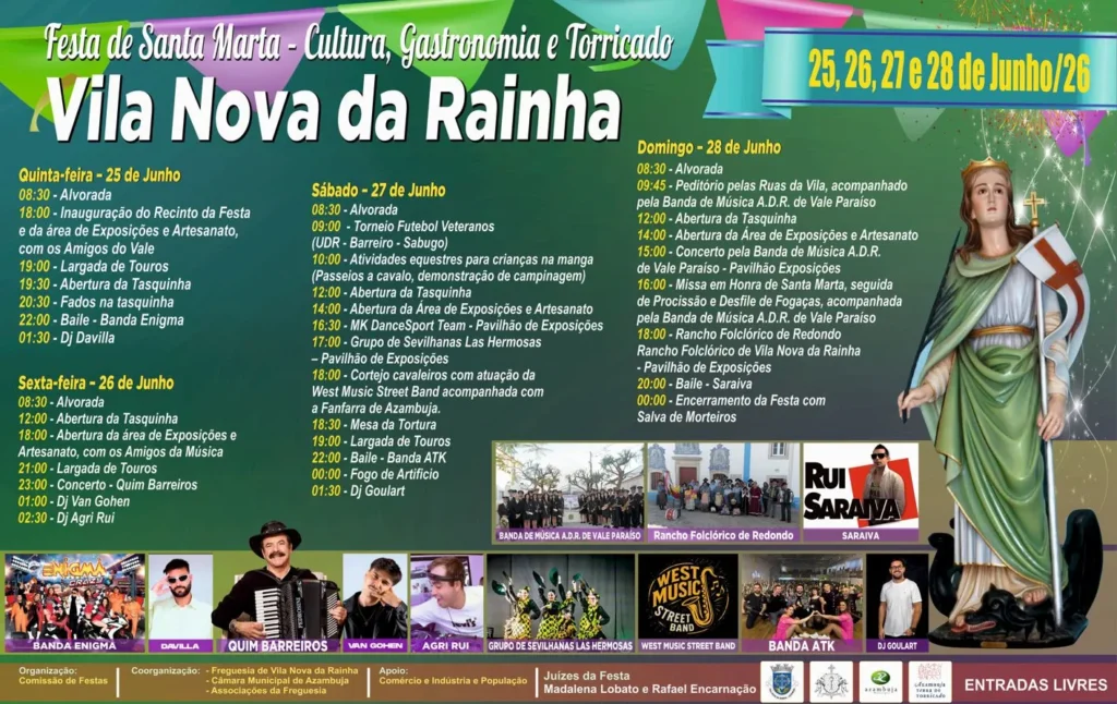 Festas de Vila Nova da Rainha (Santa Marta) 2026