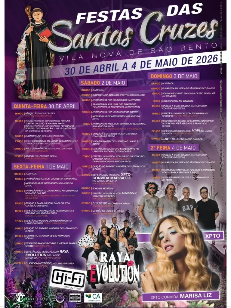 Festas de Vila Nova de São Bento (Santas Cruzes) 2026