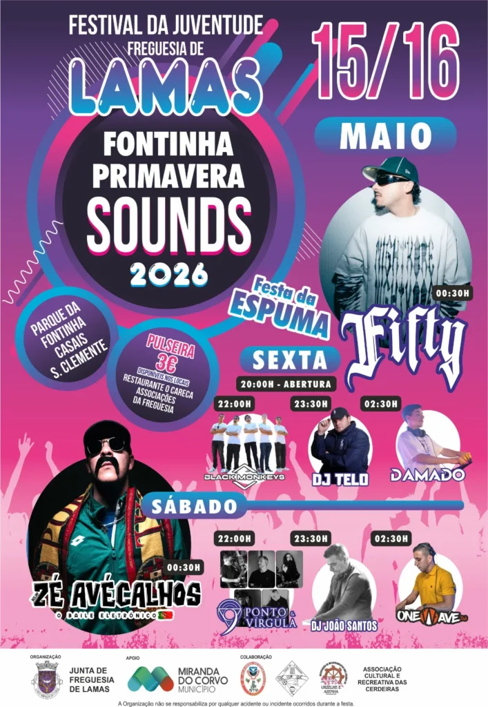 Fontinha Primavera Sounds 2026 em Lamas