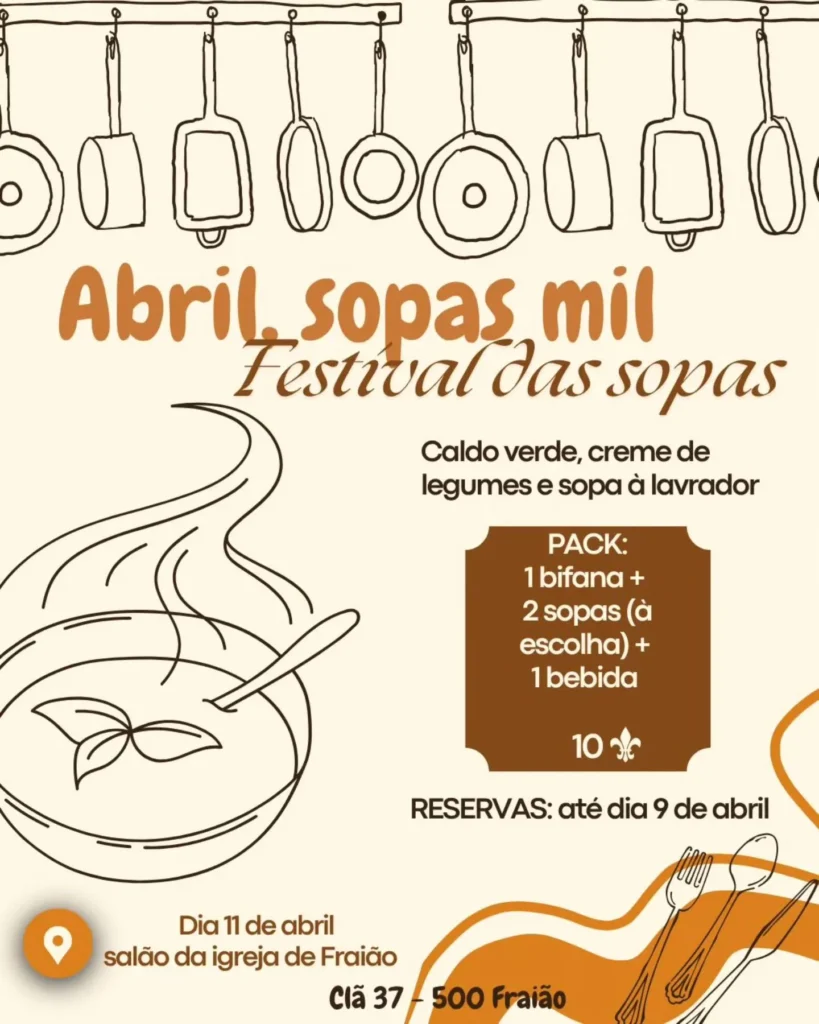 Festival das Sopas 2026 em Fraião