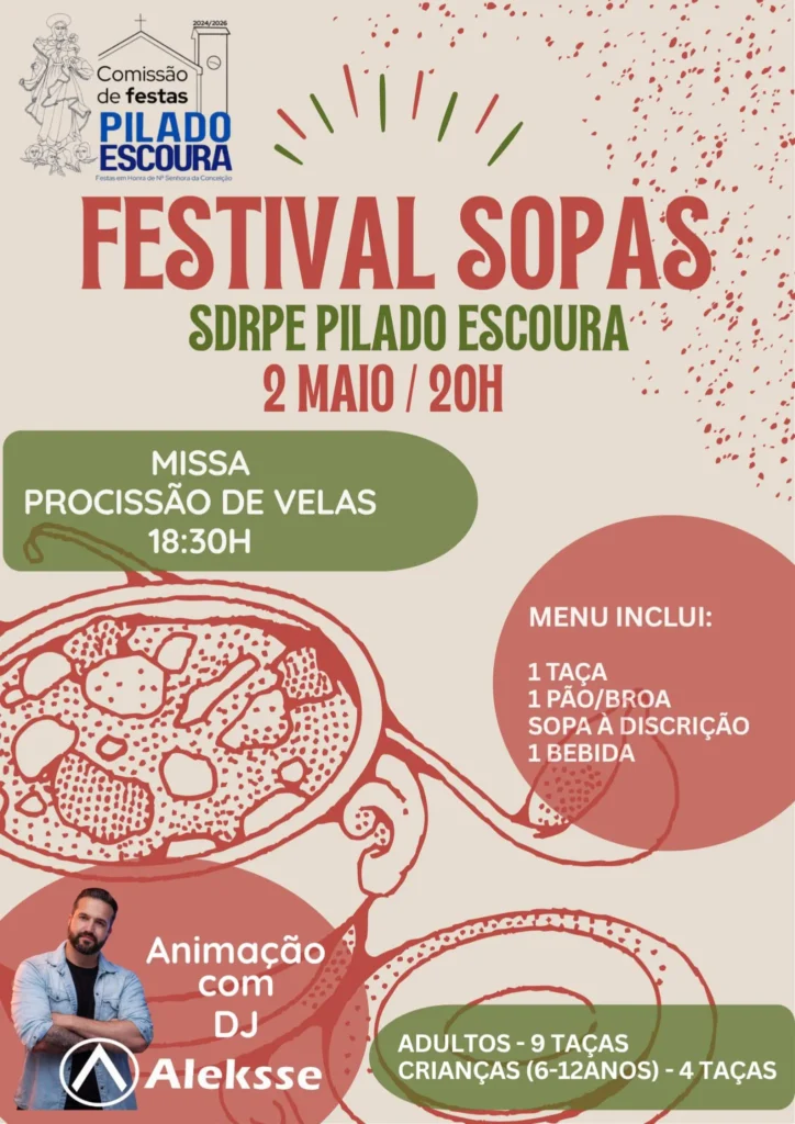 Festival de Sopas 2026 em Pilado Escoura