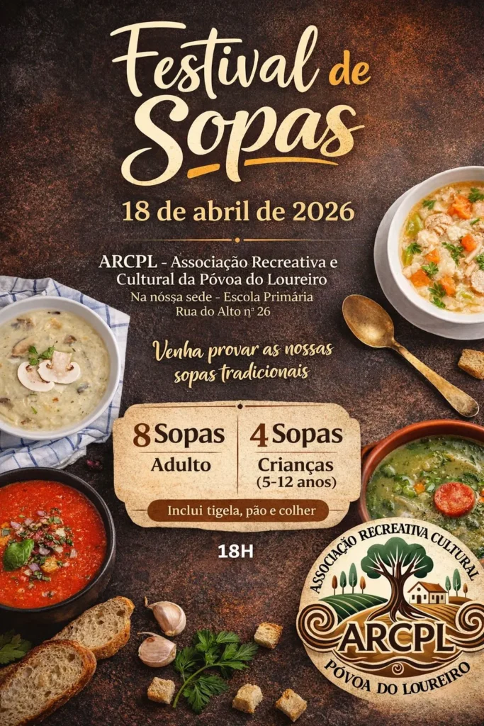 Festival de Sopas 2026 em Póvoa de Loureiro