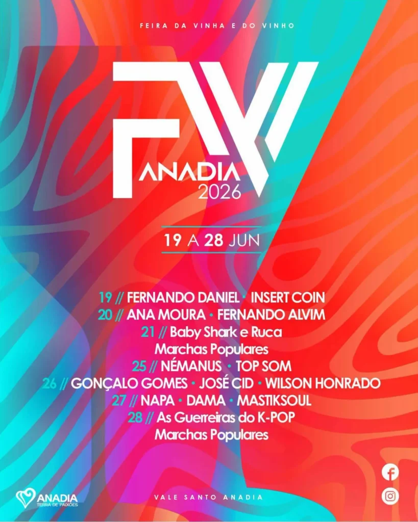 Festival da Vinha e do Vinho 2026 em Anadia