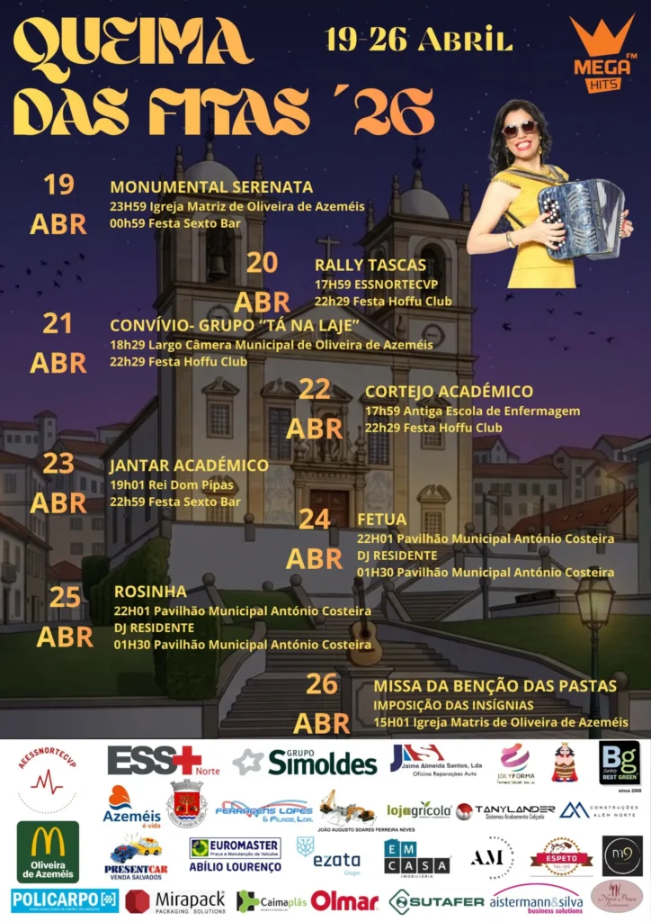 Queima das Fitas de Oliveira de Azeméis 2026