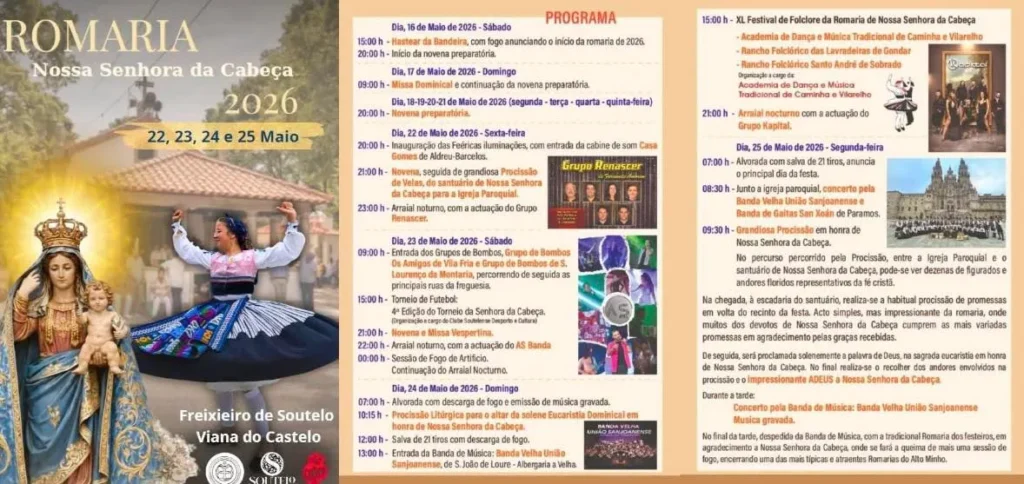 Romaria da Senhora da Cabeça 2026 em Freixieiro de Soutelo