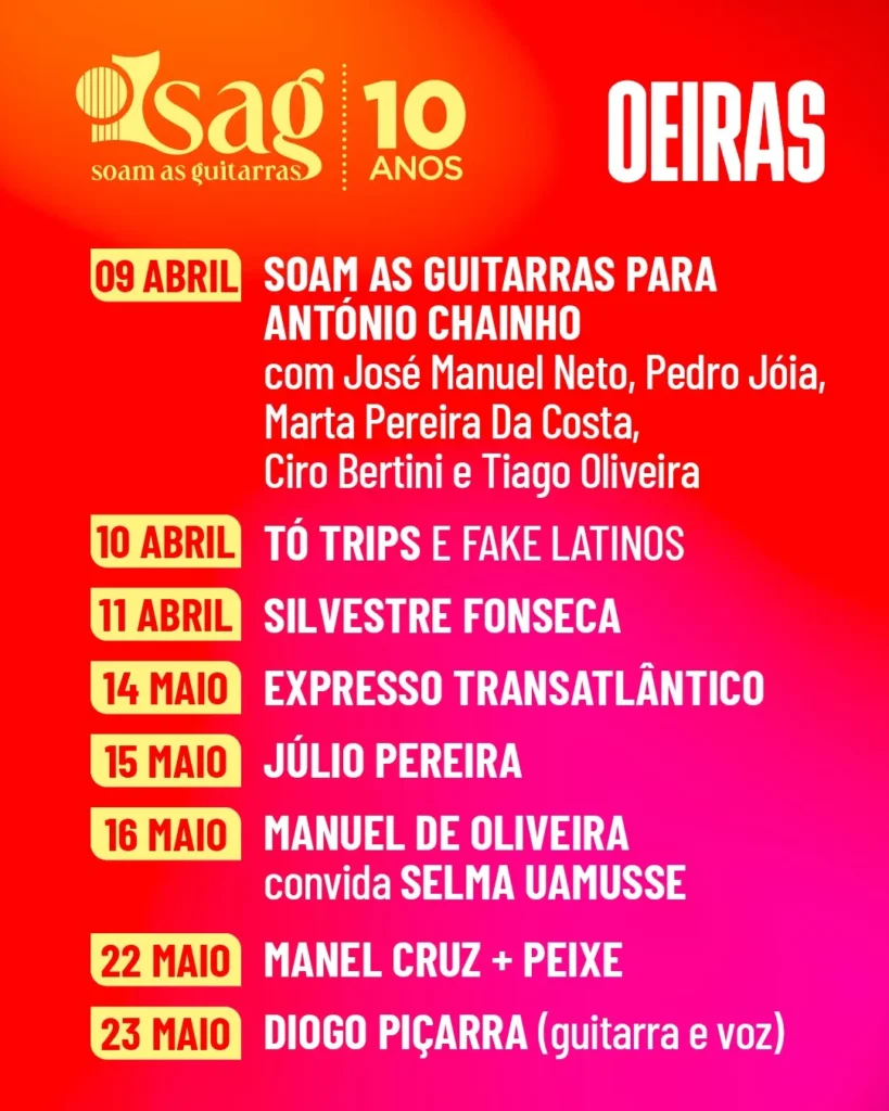 Soam as Guitarras 2026 em Oeiras