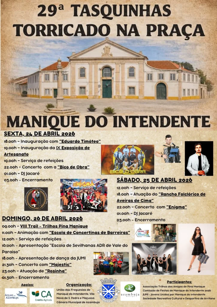 Tasquinhas de Manique do Intendente 2026