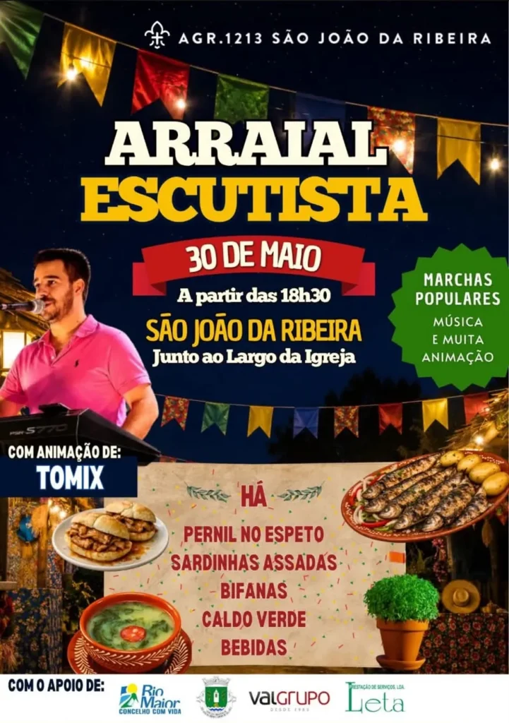 Arraial Escutista de São João da Ribeira, Rio Maior 2026