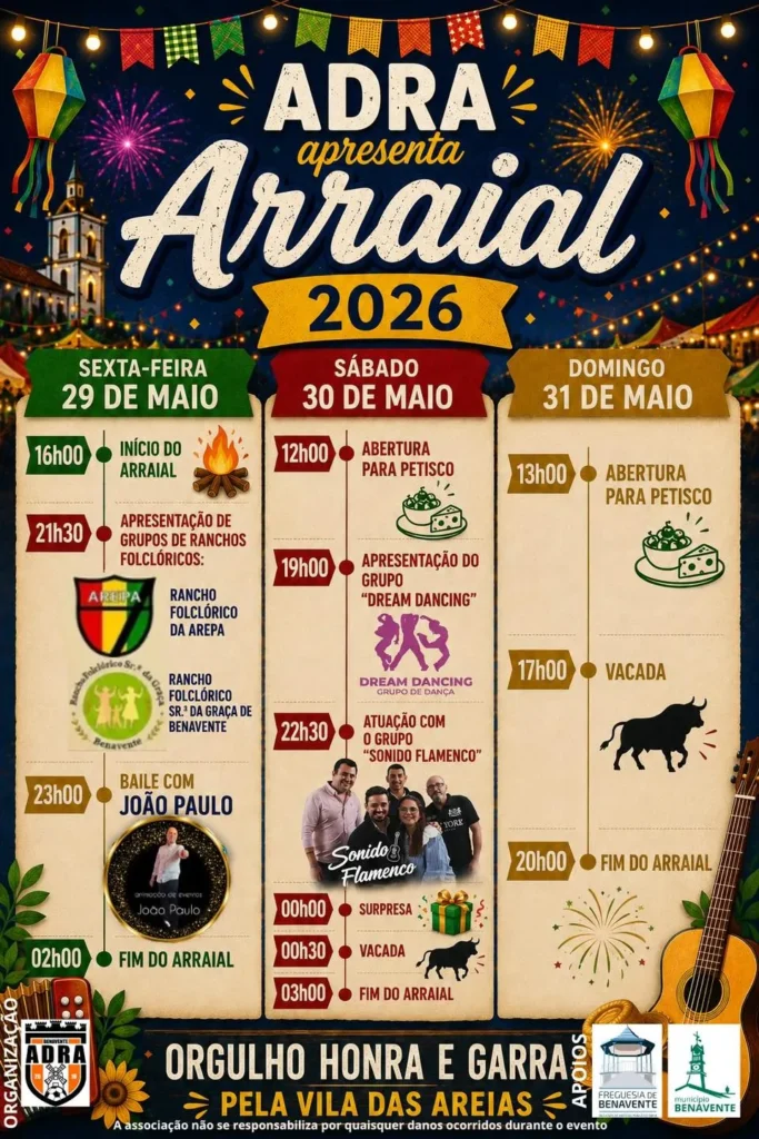 Arraial do ADRA 2026 em Benavente