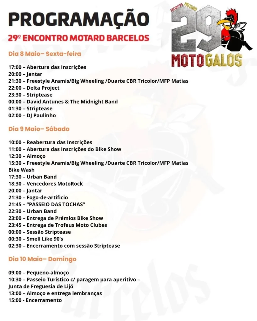 Encontro Motard de Barcelos 2026