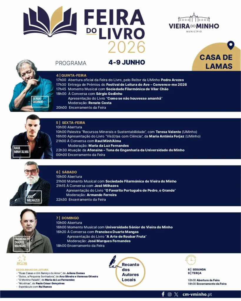 Feira do Livro 2026 em Vieira do Minho