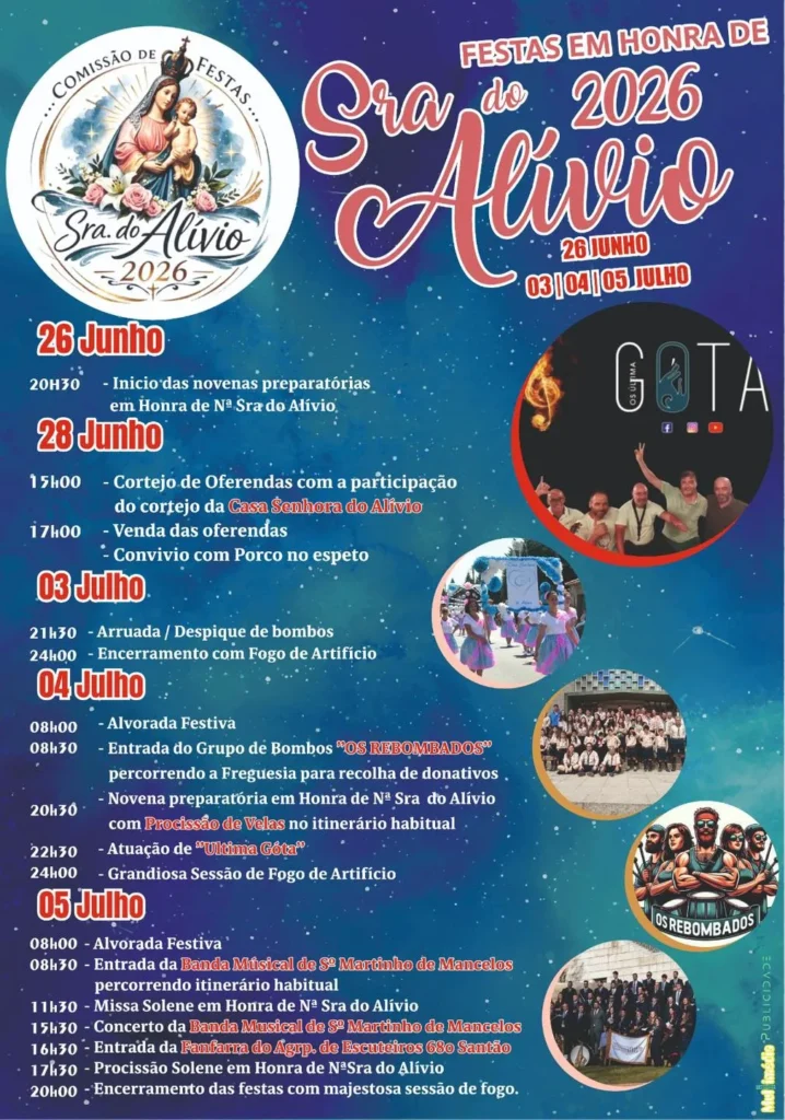 Festas de Santão, Felgueiras (Senhora do Alívio) 2026