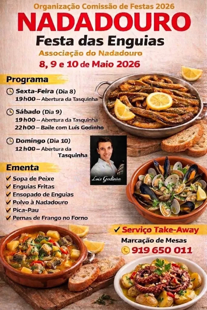 Festa das Enguias 2026 em Nadadouro
