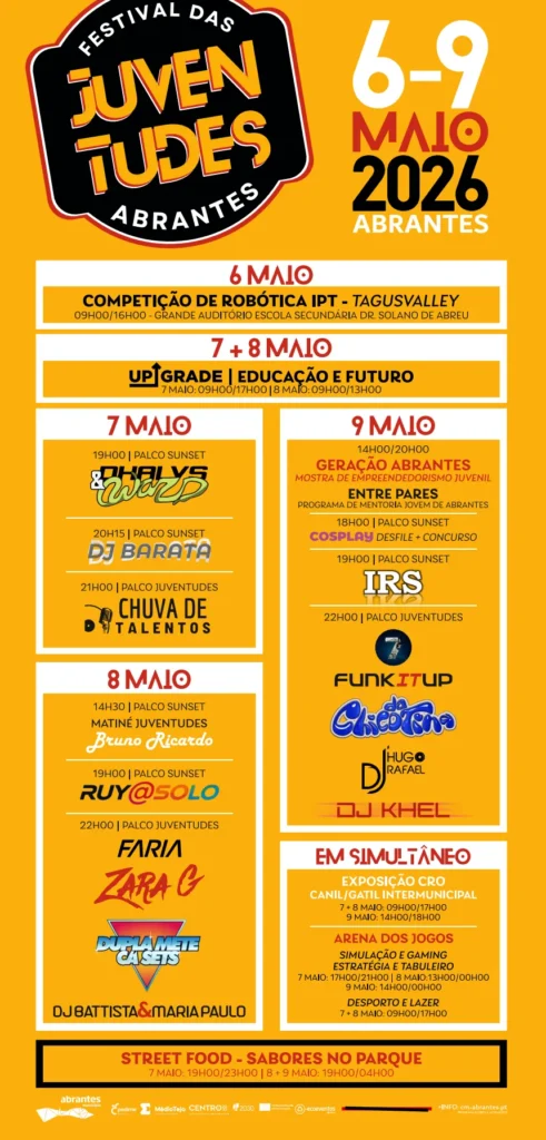 Festival da Juventude 2026 em Abrantes