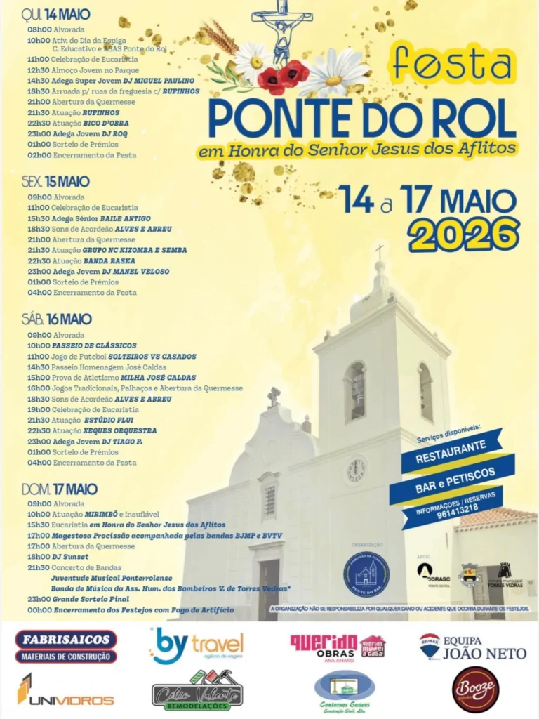 Festas de Ponte do Rol (Senhor Jesus dos Aflitos) 2026