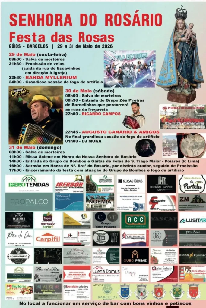 Festas de Góios, Barcelos (Senhora do Rosário) 2026