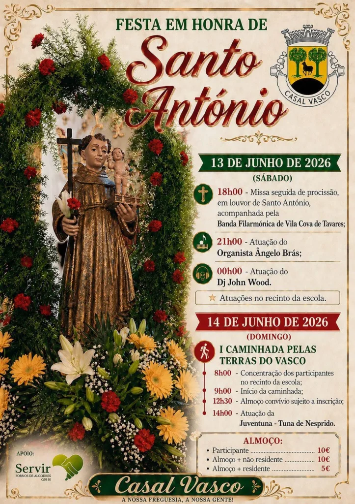 Festas de Casal Vasco (Santo António) 2026
