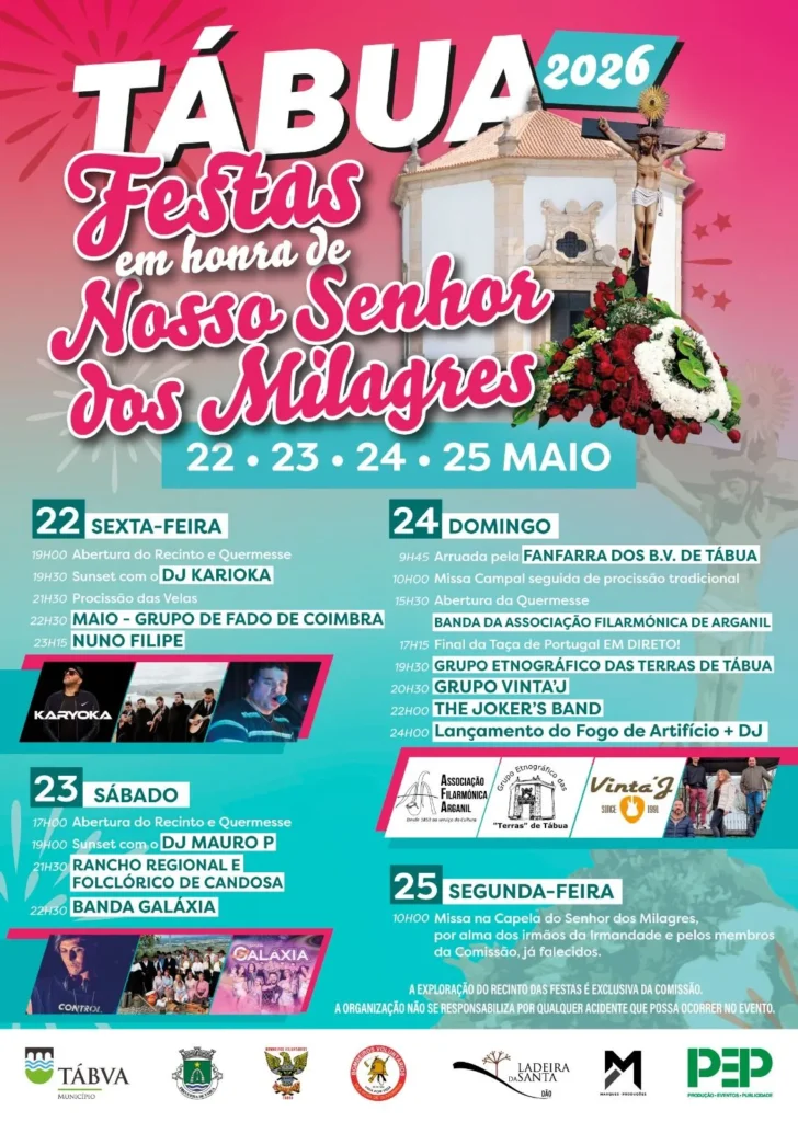 Festas de Tábua (Senhor dos Milagres) 2026