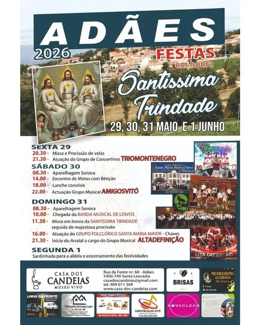 Festas de Adães (Santíssima Trindade) 2026