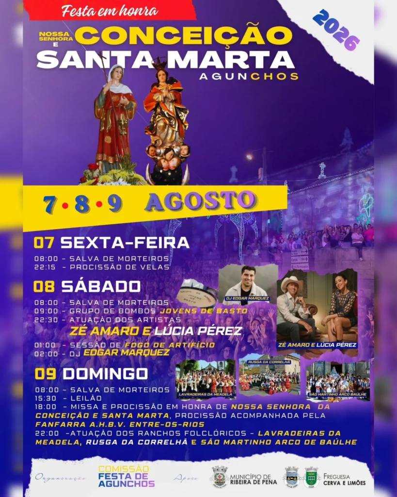 Festas de Agunchos (Senhora da Conceição) 2026