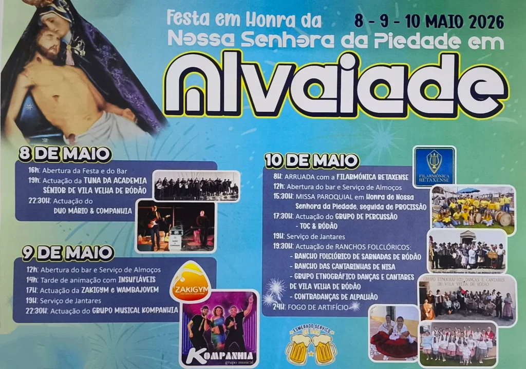 Festas de Alvaiade (Senhora da Piedade) 2026