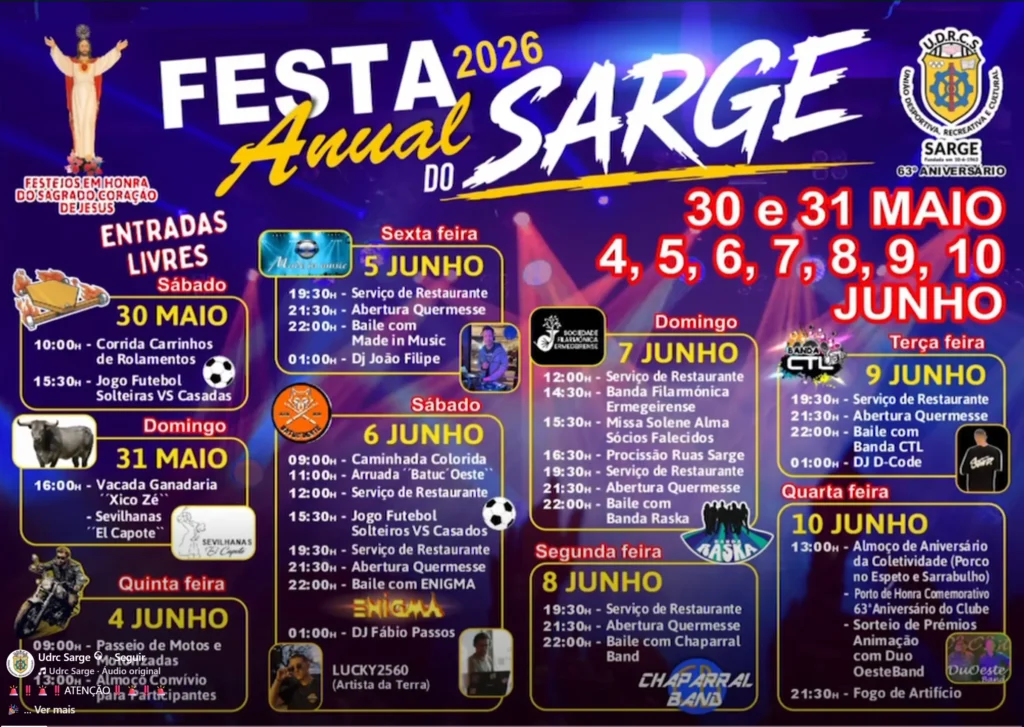 Festas de Sarge 2026