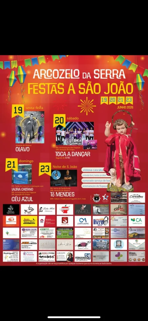 Festas de Arcozelo da Serra (São João) 2026