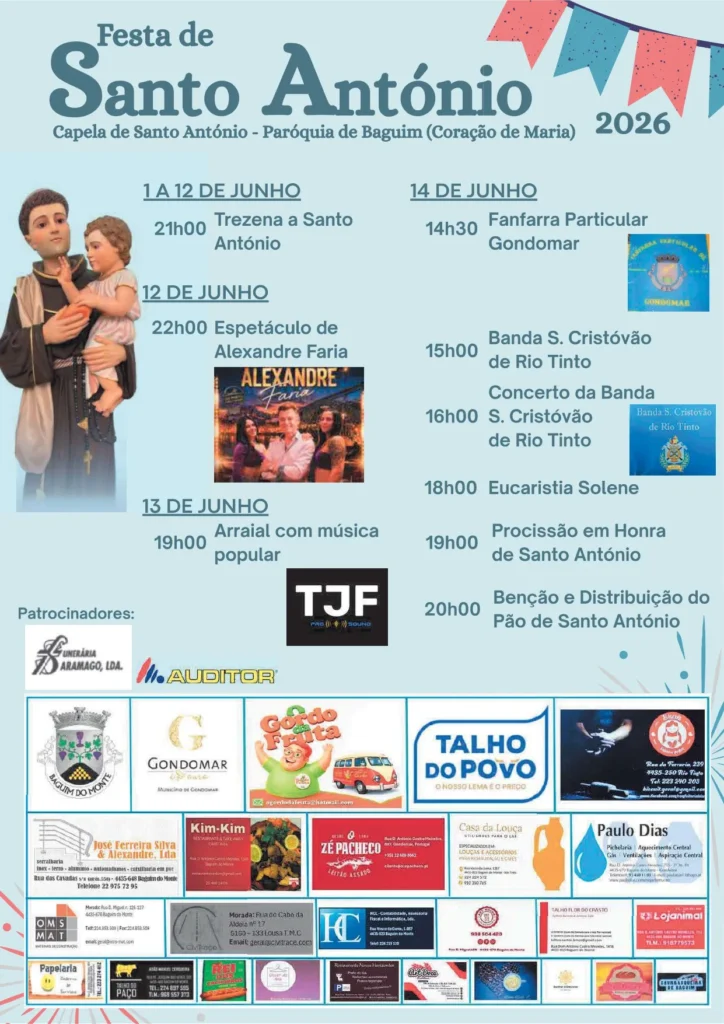 Festas de Baguim do Monte (Santo António) 2026