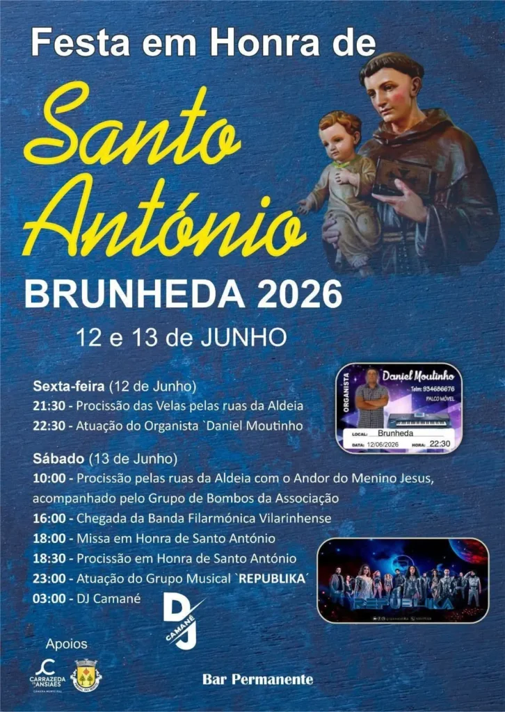 Festas de Brunheda (Santo António) 2026