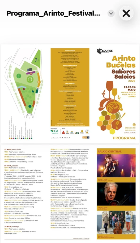Festas do Arinto de Bucelas 2026