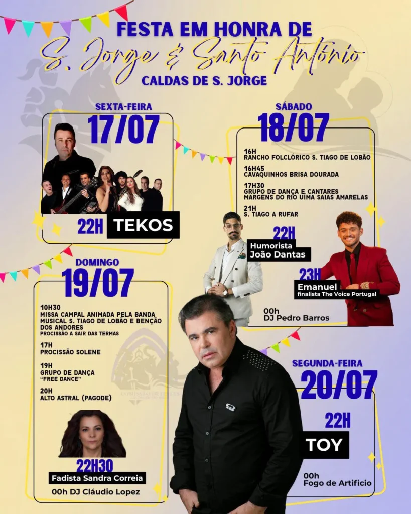 Festas de Caldas de São Jorge 2026