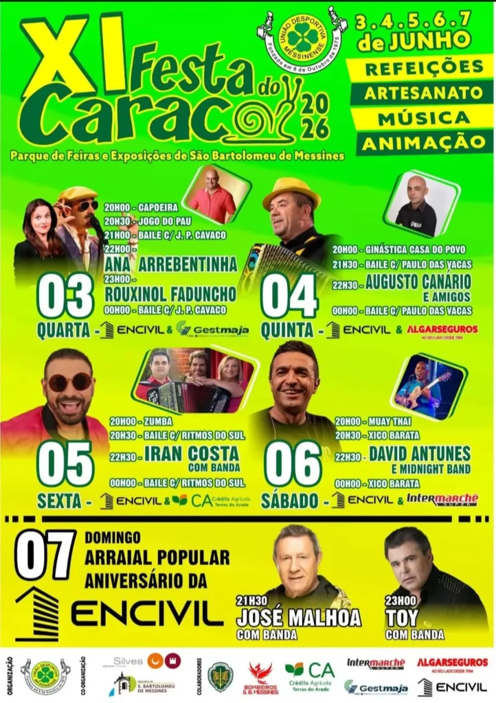 Festa do Caracol 2026 em São Bartolomeu de Messines