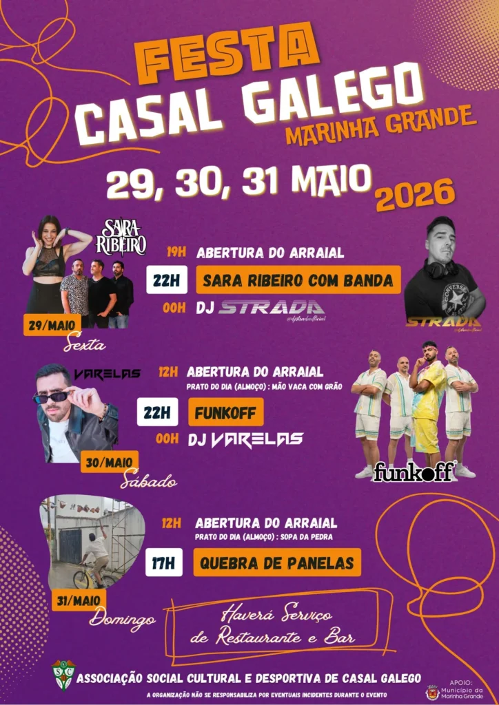 Festas de Casal Galego, Marinha Grande 2026