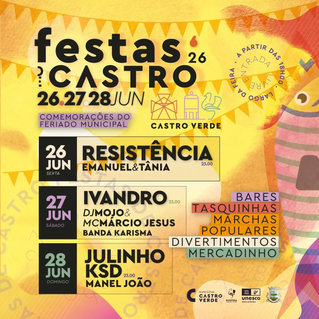 Festas de Castro 2026 em Castro Verde