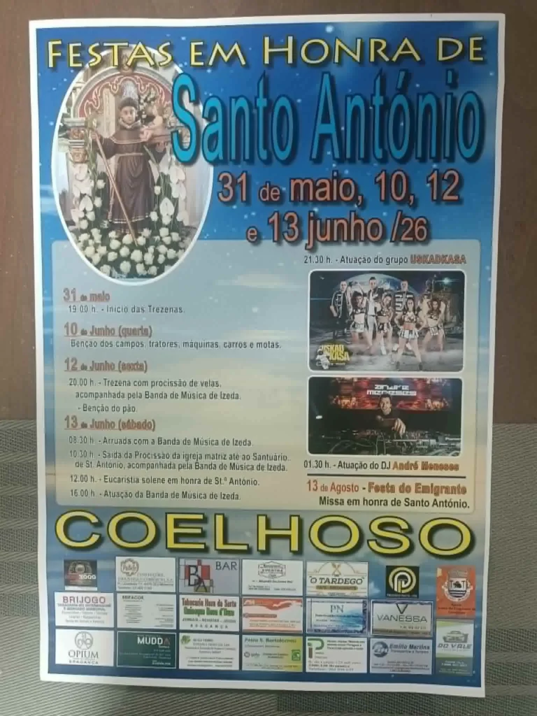 Festas de Coelhoso  (Santo António) 2026