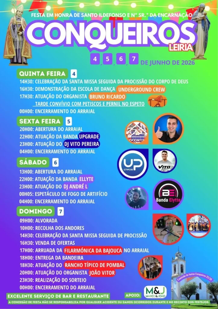 Festas de Conqueiros (Santo Ildefonso) 2026