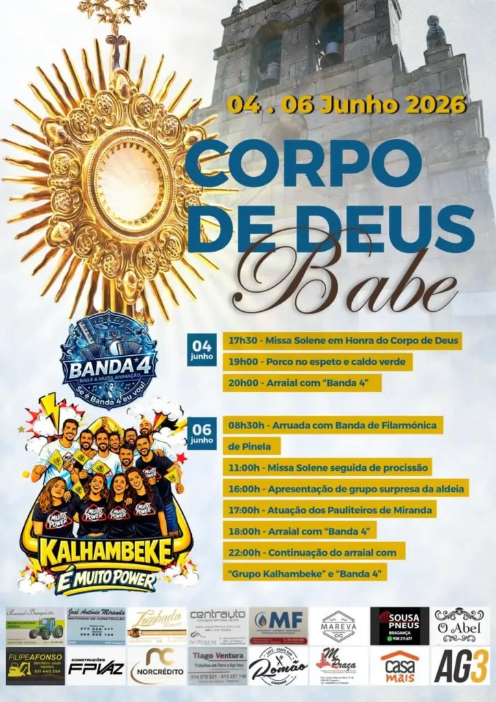 Festas de Babe (Corpo de Deus) 2026